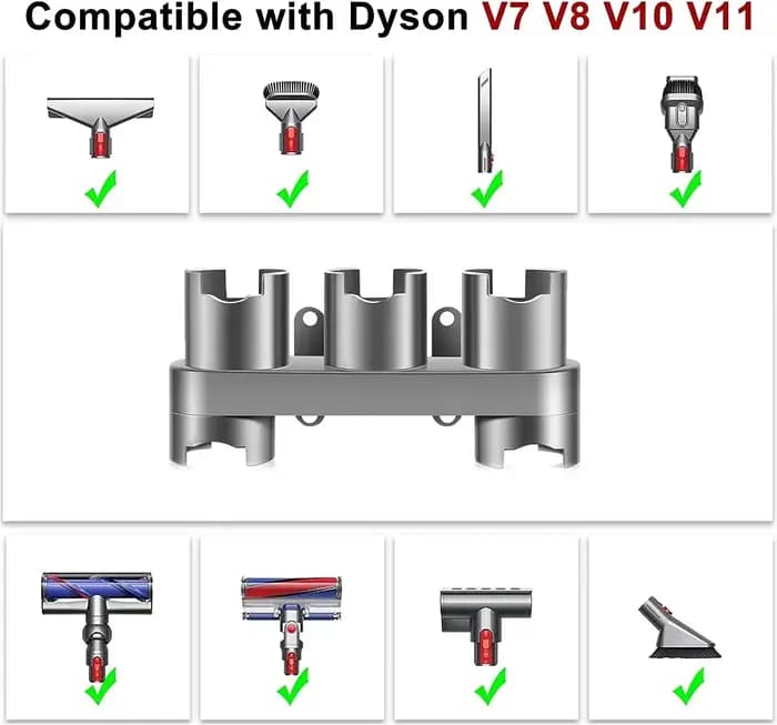 Support d'Invite de Stockage pour Aspirateur Dyson V7 V8 V10 V11 V15