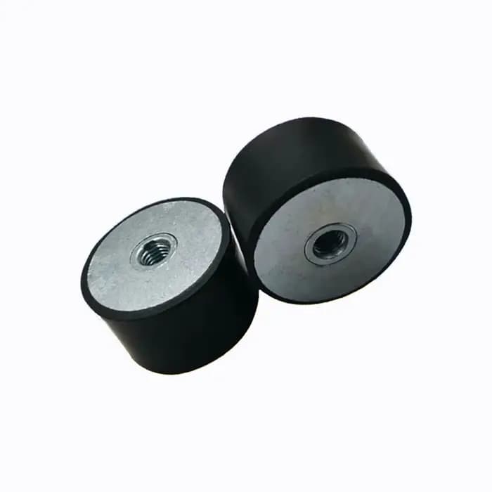 Amortisseur en caoutchouc DD, coussin d'isolation silencieux cylindrique anti-vibration, double tête, filetage interne M4M5M6M8M10, diamètre 10-50 mm