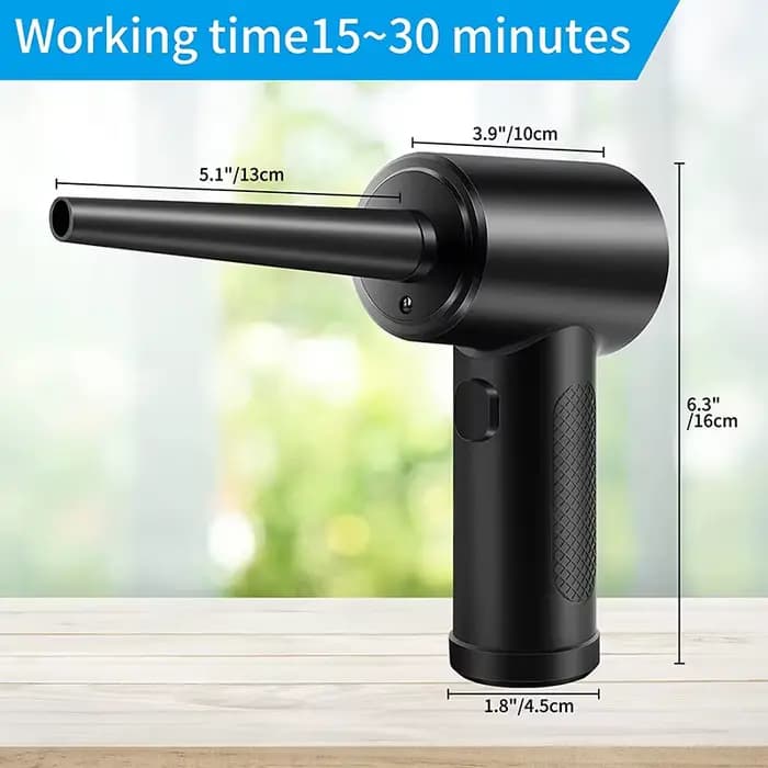 Souffleur d'air comprimé sans fil portable 51000 tr/min avec LED, nettoyeur électrique pour l'élimination de la poussière des claviers de PC et ordinateurs portables