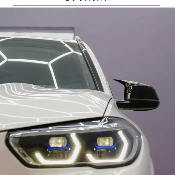 Couvercle de rétroviseur latéral de porte ABS, 2 pièces, pour BMW X3 G01 X4 G02 X5 G05 X6 G06 X G07 2018 – 2021, accessoires de style de voiture