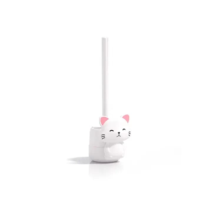 Ensemble de brosses de toilette murales en forme de chat mignon