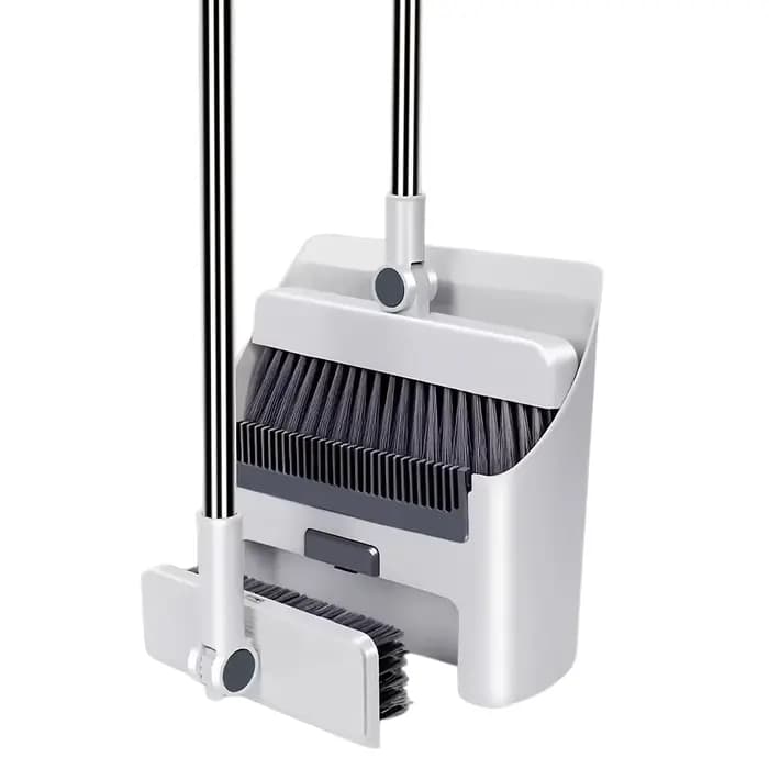 Ensemble balai, pelle et brosse à plancher pliables 3-en-1