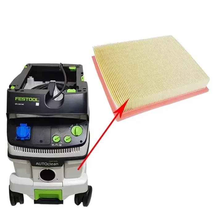FESTOOL aspirateur 26/36E accessoire moteur général brosse en carbone élément filtrant sac sous vide pantalon (3