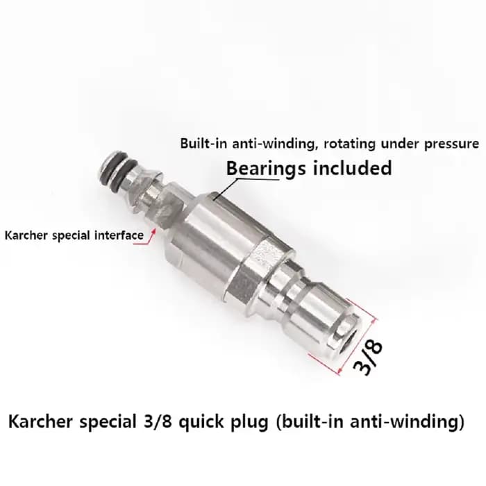 Adaptateur de tuyau et odorà eau pour Karcher