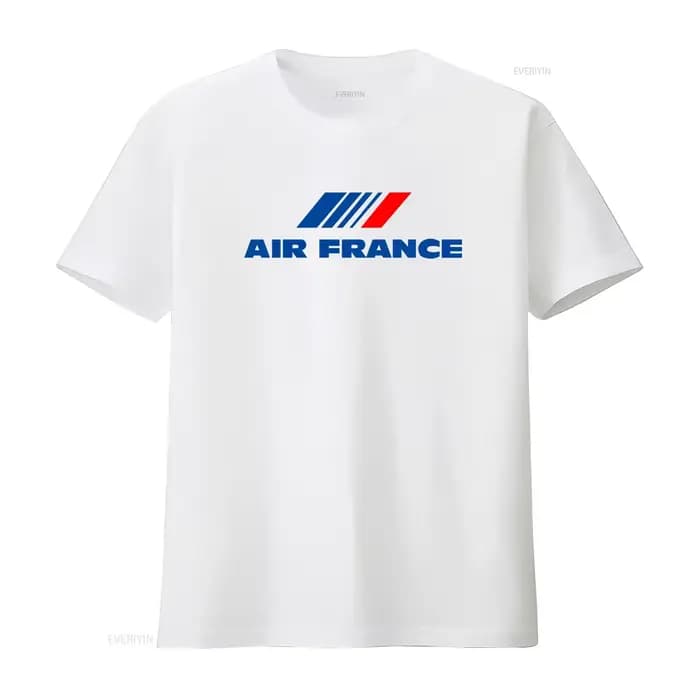 T-shirt avec logo Air France Airlines AH87, élégant et confortable pour les passionnés d'aviation, style vintage, légèrement polyvalent