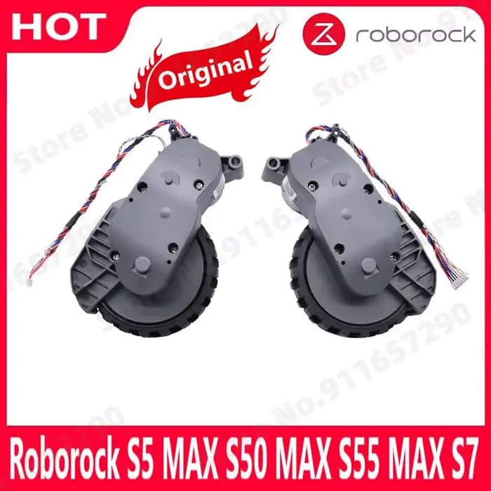 Roborock – roues de marche gauche et droite originales S5 MAX S50 MAX S55 MAX S6 Pure S7