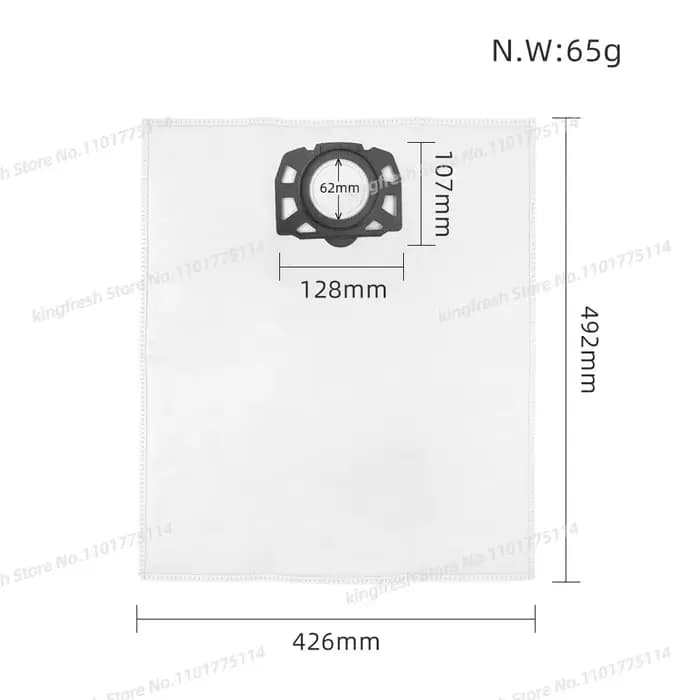 Sac à poussière avec filtre lavable compatible avec les aspirateurs KARCHER MV4