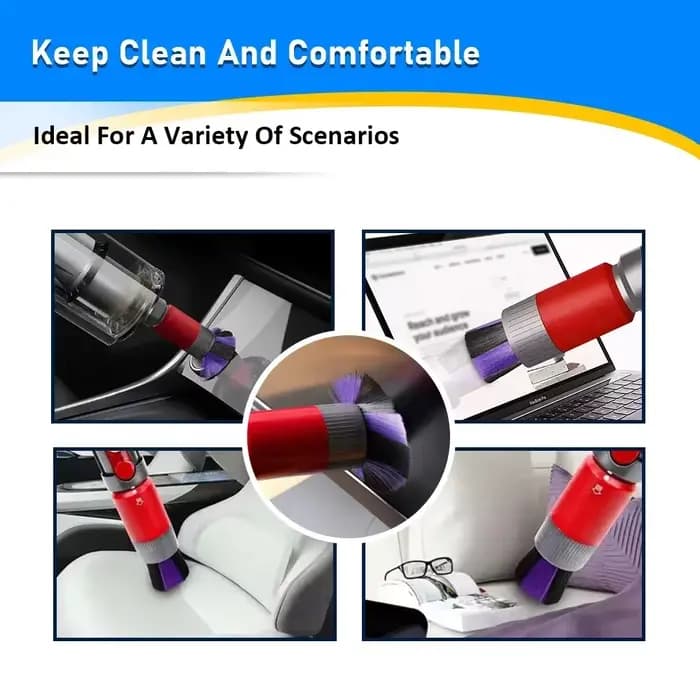 Kit de têtes d'aspiration variées pour aspirateur à main Dyson V7 V8 V10 V11 V15 avec tube d'extension télescopique, pièce de rechange pour le nettoyage des espaces étroits