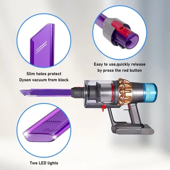 Outil de nettoyage de crevases pour aspirateur sans fil Dyson V7 V8 V10 V11 V15