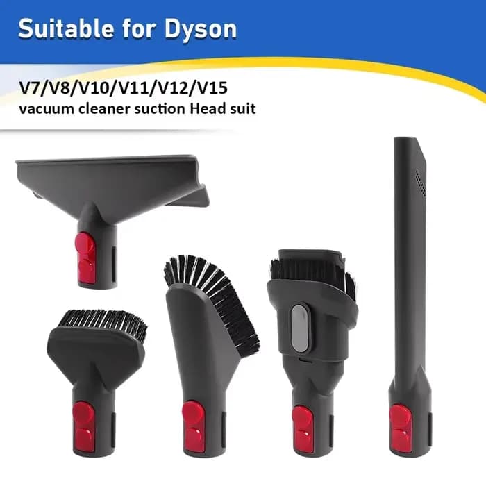 Kit de têtes d'aspiration variées pour aspirateur à main Dyson V7 V8 V10 V11 V15 avec tube d'extension télescopique, pièce de rechange pour le nettoyage des espaces étroits