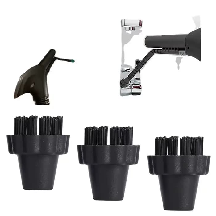 Kit de brosses à poils en nylon pour nettoyeurs vapeur Vaporetto – Ensemble de 3/6 pièces