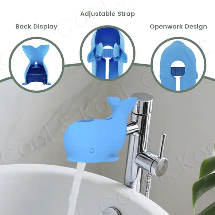 Housse de robinet de bain pour bébé, en Silicone sans BPA avec sangle réglable pour un temps de bain sûr et anti-chocs