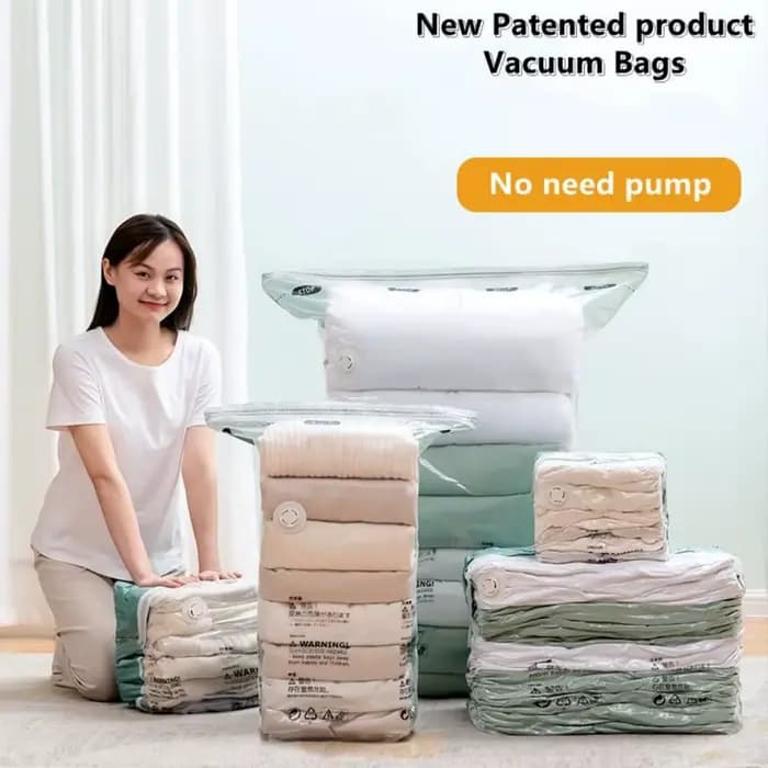 1 paquet de sacs de rangement sous vide sans pompe