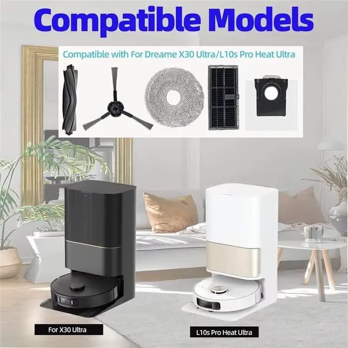 A36T - Accessoires pour aspirateur robot Dreame X30 Ultra/L10s Pro Heat Ultra : brosse principale