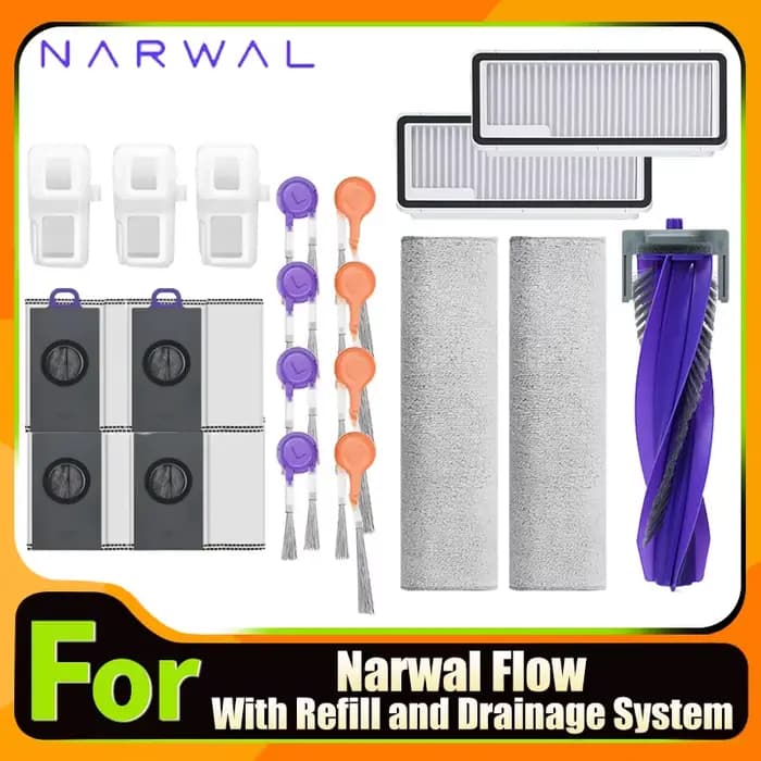 Accessoires pour Narwal Flow avec système de recharge et de Drainage