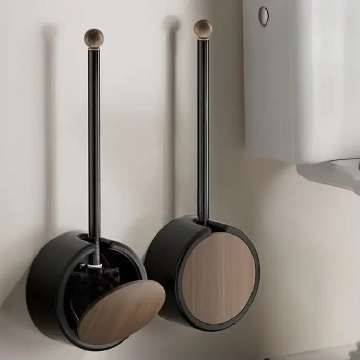 Brosse de toilette murale sans poinçonnage