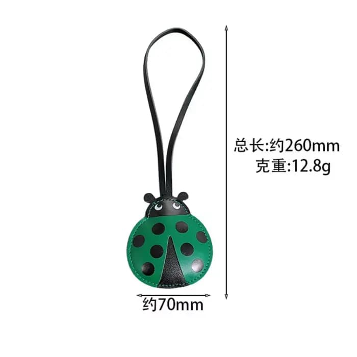Coccinelle en cuir PU porte-clés sac breloque pour femmes/hommes coccinelle insecte porte-clés accessoires bijoux llaveros para mujer lujo
