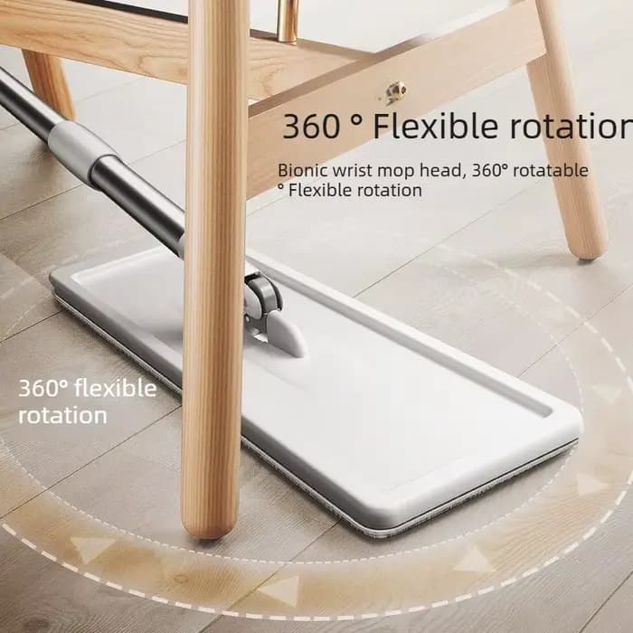 Serpillère plate pour la maison qui peut être nettoyée sans lavage à la main - Ensemble seau