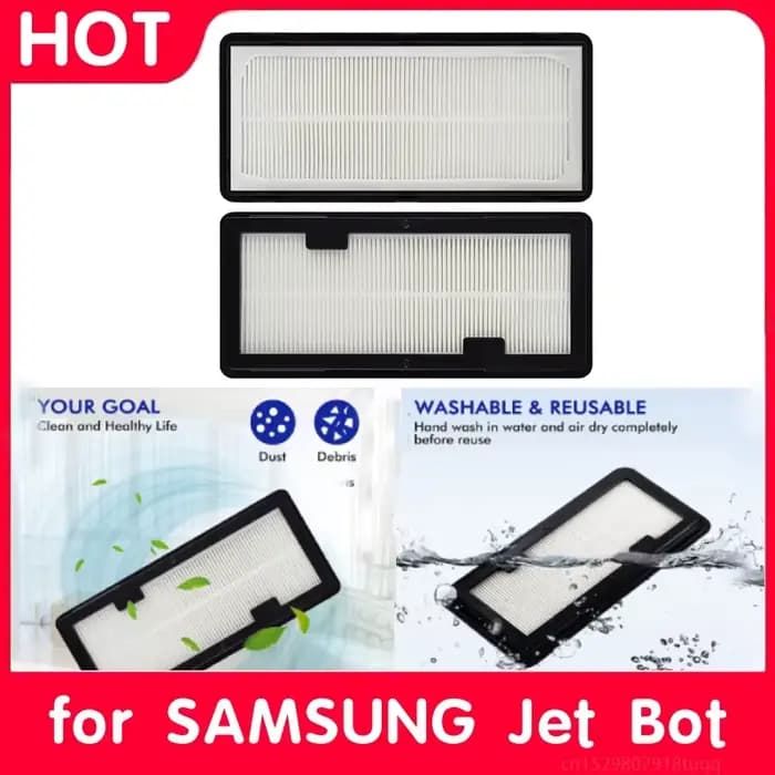 HEPA PUND-Lot de 2 pièces de rechange lavables pour aspirateur Samsung Jet Bot AI + et Jet Bot +