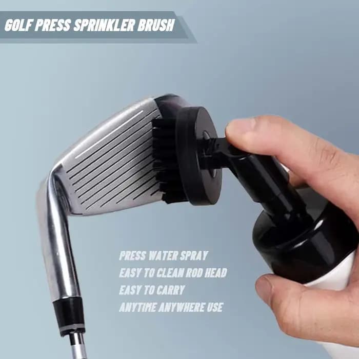 Brosse de nettoyage pour rainures de clubs de golf - Pulvérisateur d'eau portable à pression pour l'entretien