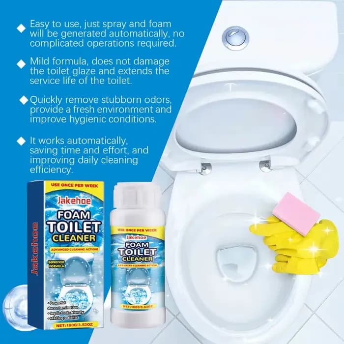 Nettoyant pour toilettes en mousse