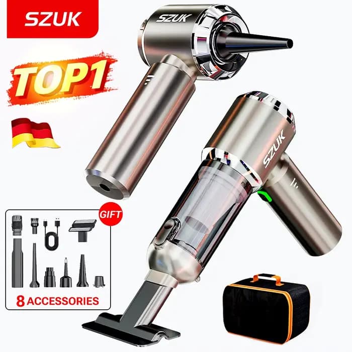 Szuk c012 985000pa aspirateur de voiture poitable handheid wielees machianr mini vacrum CLEARS String suctron pince de