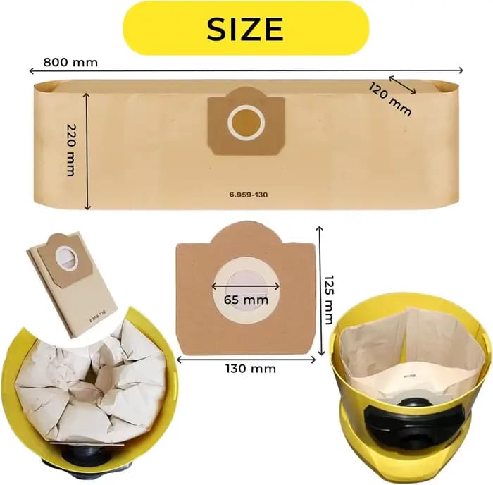 Sacs d'aspirateur pour Karcher WD3
