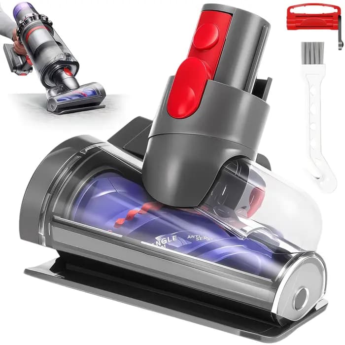 Tête de brosse électrique mini anti-emmêlement améliorée V15, compatible avec les aspirateurs Dyson V7 V8 V10 V11 V15, idéale pour les sièges de canapé