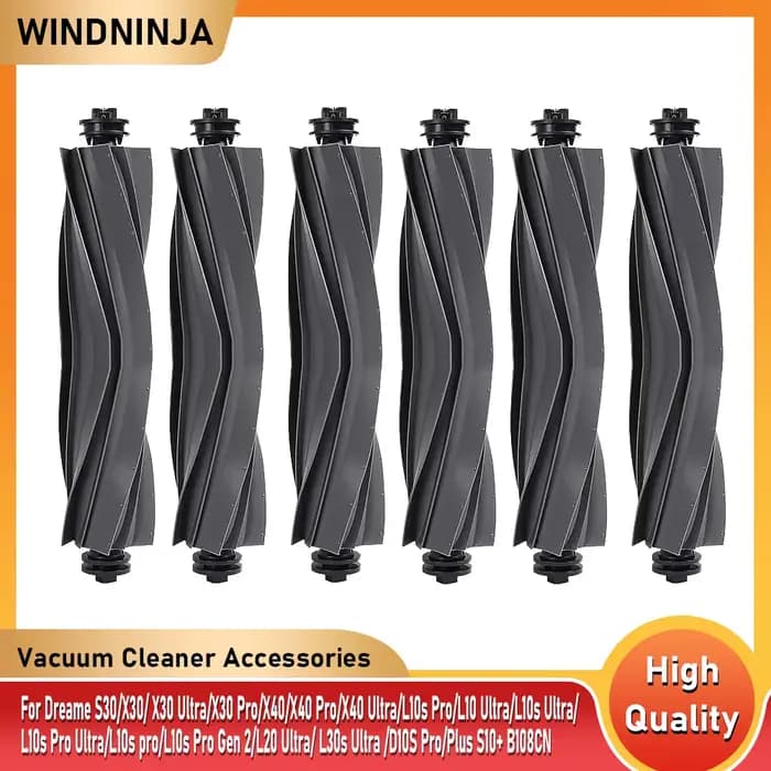 Pièce de rechange pour brosse principale des robots aspirateurs Xiaomi X20+X20 Plus S20+S10+ et Dreame X30 Ultra X40