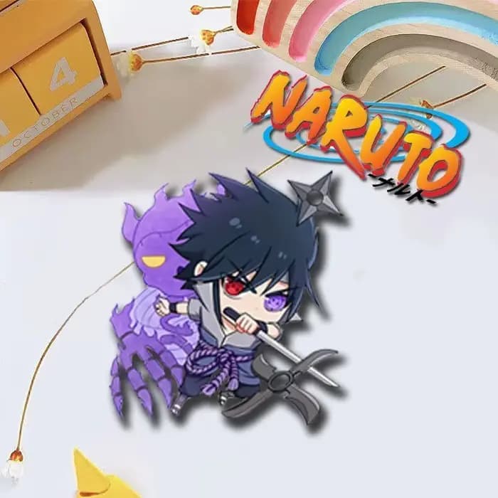 Broche Naruto version Q, dessin animé, Uzumaki Naruto Sasuke, accessoires créatifs attrayants et stylés, badge pour vêtements et sacs à dos