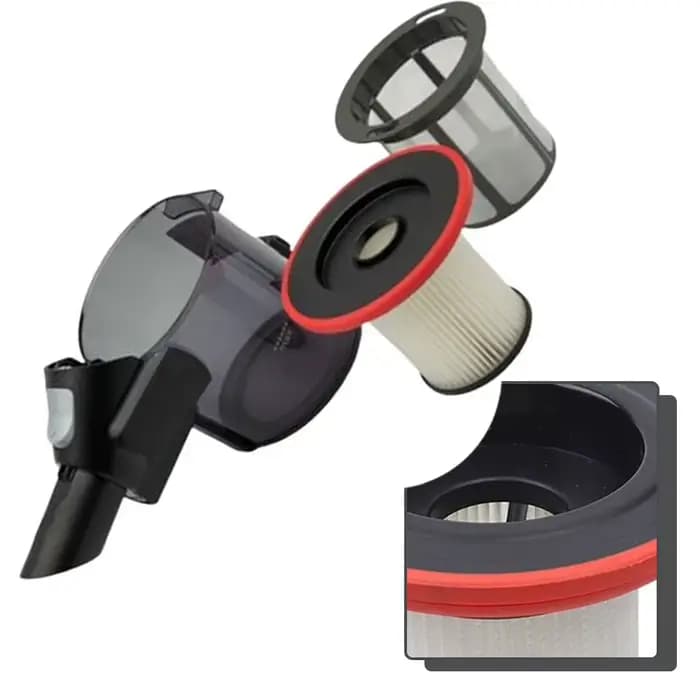 Ensemble poubelle et filtre pour aspirateur Bosch Unlimited 7