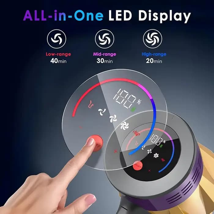 Aspirateur sans fil bâton 550W 50KPa batterie amovible balayeuse intelligente portative 40 minutes aspirateurs autoportants pour la maison