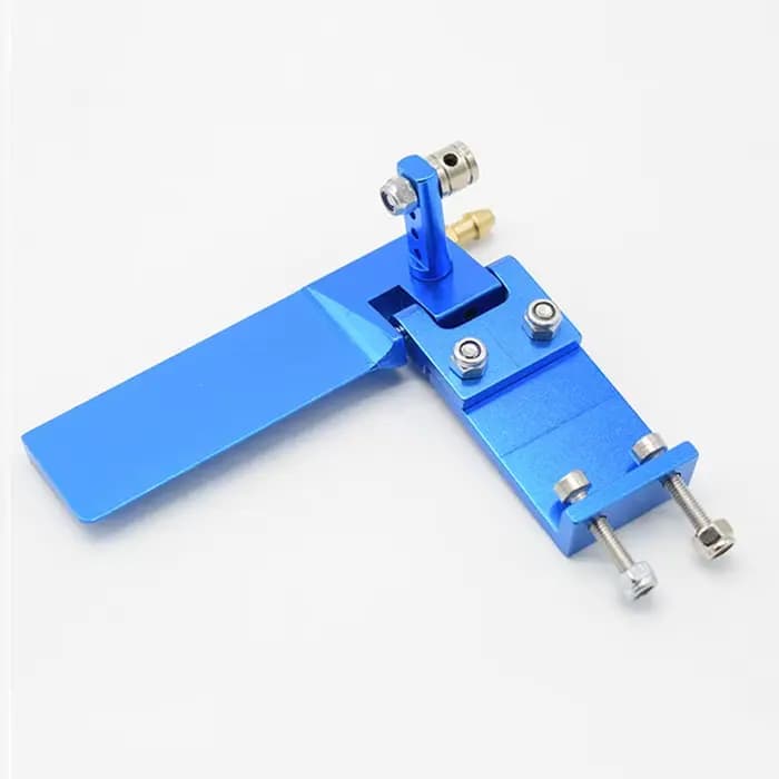 Gouvernail de direction bleu absorbant pour bateau de course Rc, dispositif de ramassage d'eau de refroidissement, 75/95mm