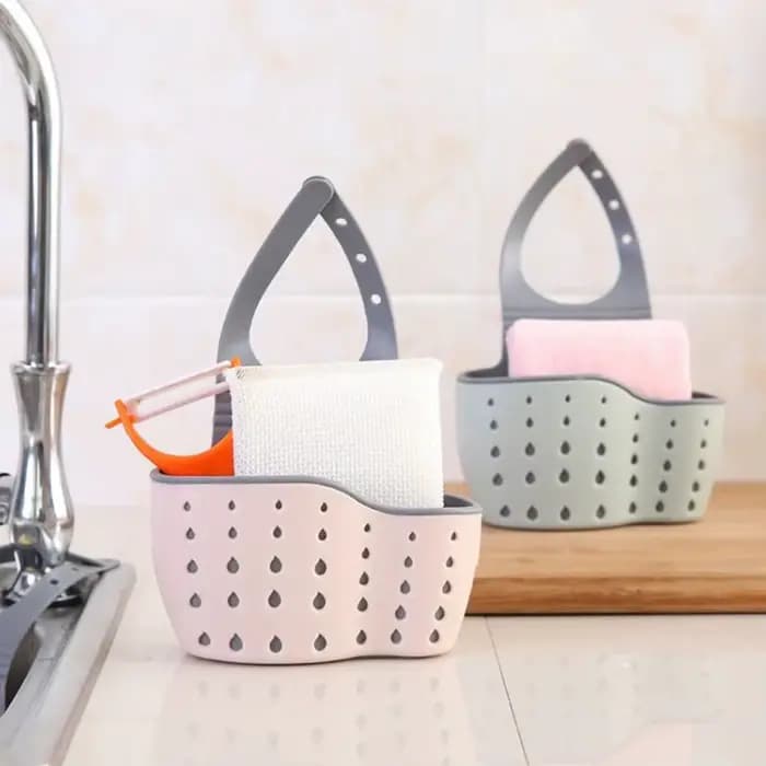 Porte-éponge organisateur égouttoir à vaisselle porte-savon plateau d'évier torchon panier de rangement mural étagère salle de bain accessoire de cuisine