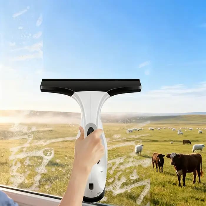 Aspirateur de fenêtre sans fil Rechargeable avec raclette