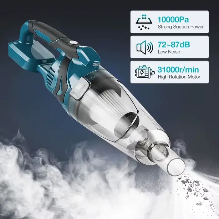 Aspirateur sans fil pour Makita 18V batterie 10000Pa Portable électrique sans fil nettoyage outils électriques pour la maison poils d'animaux