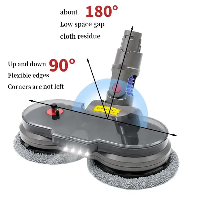 Pour Dyson V7 V8 V10 V11 V15 aspirateur vadrouille fixation avec réservoir d'eau amovible électrique tête de nettoyage humide et sec