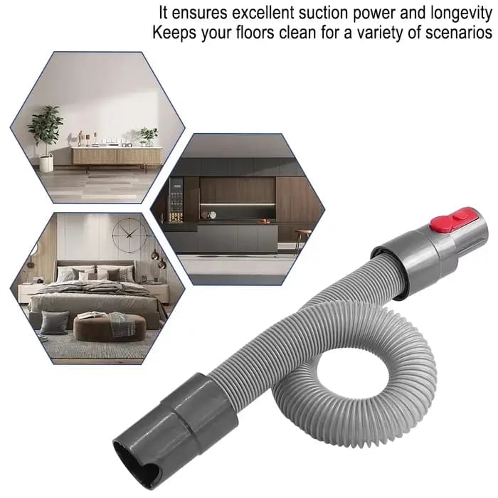 Kit de têtes d'aspiration variées pour aspirateur à main Dyson V7 V8 V10 V11 V15 avec tube d'extension télescopique, pièce de rechange pour le nettoyage des espaces étroits