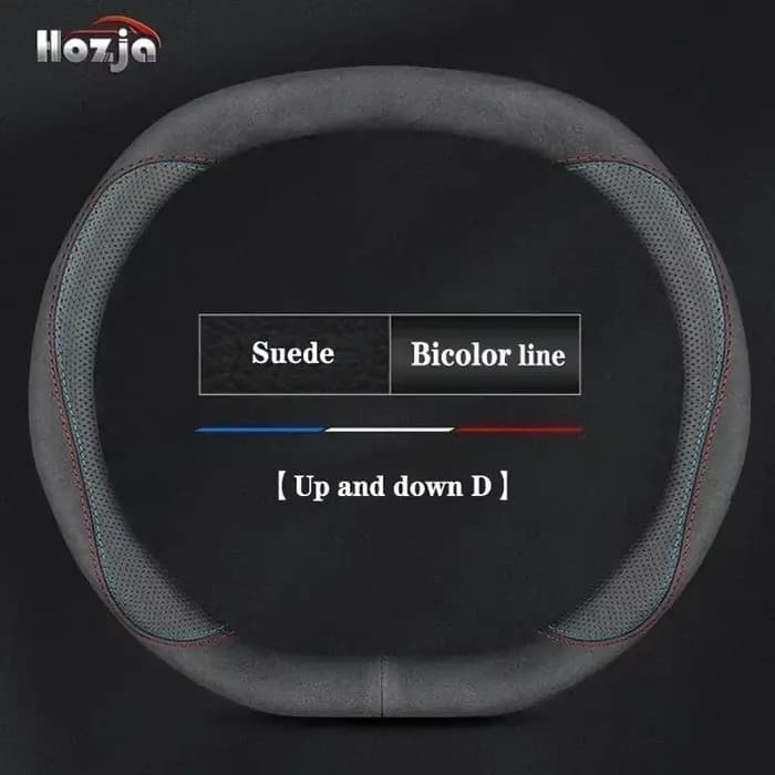 Housse de volant de voiture en cuir, pour tous les nouveaux Dacia Spring 2024 2025, accessoires d'intérieur automobile antidérapants