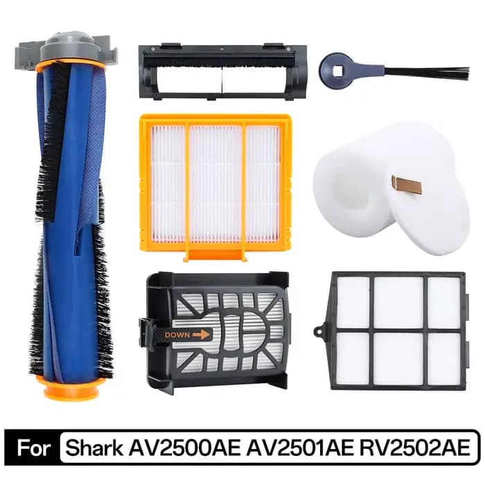 Pour Shark AV2500AE AV2501AE RV2502AE Robot aspirateur Accesso brosse latérale principale filtre Hepa pièces de rechange Kit de remplacement Pack
