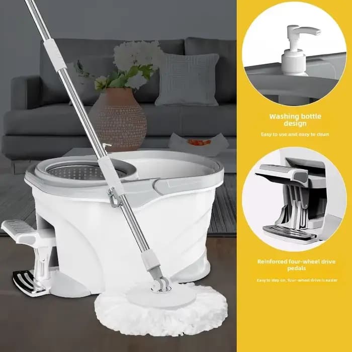 Vadrouille de nettoyage rotative écologique à 360 degrés