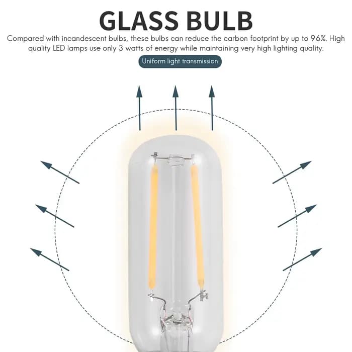 Ampoule LED blanche chaude pour hotte, 2 pièces, E14, 3W