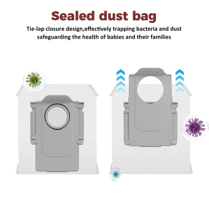Sac à poussière pour aspirateur Roborock P20Pro/G20S Ultra/Qrevo Curv/Qrevo Edge/Qrevo MaxV/Qrevo Master/S8 Max Ultra/S8 MaxV Ultra