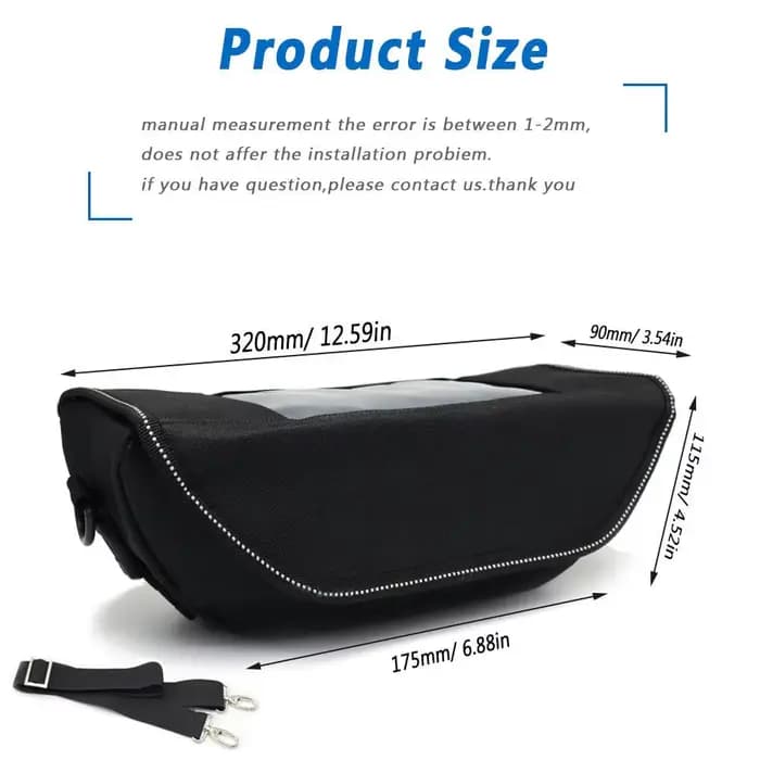 Sac à outils pour moto Benelli BN125, sac de guidon pratique, étanche et anti-poussière, pour les voyages