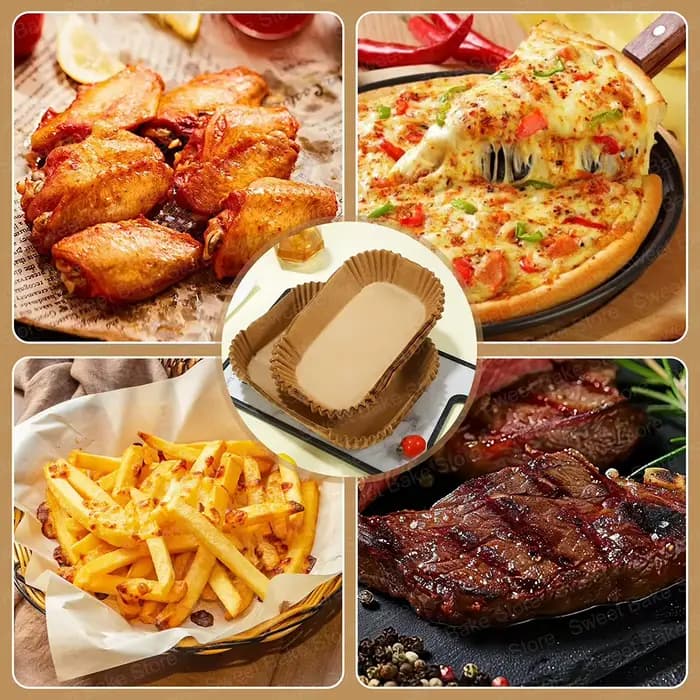 Papier de cuisson jetable pour friteuse à air Philips Airfryer série 3000 Moulinex EZ 901820 Accessoires