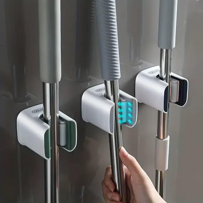 Porte-balai, organisateur d'outils de vadrouille mural