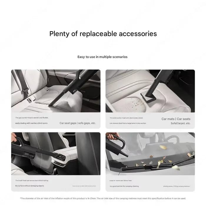 Xiaomi Mijia aspirateur de voiture forte aspiration trois-en-un collecteur de poussière profond peut être utilisé comme
