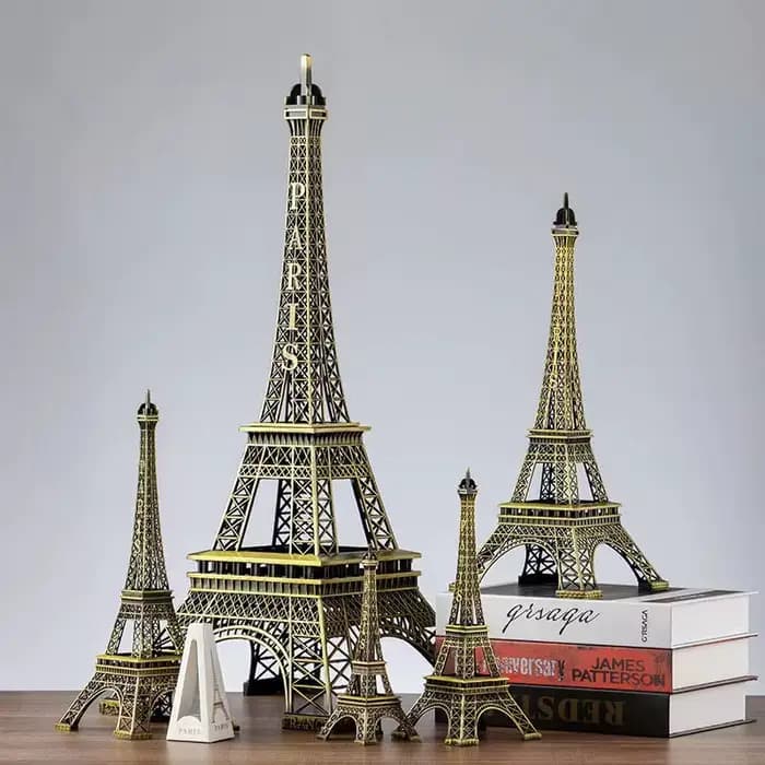 Tour Eiffel de Paris en Bronze, artisanat en métal, accessoires de décoration pour la maison, Figurine, modèle Souvenir, Design d'intérieur de la maison