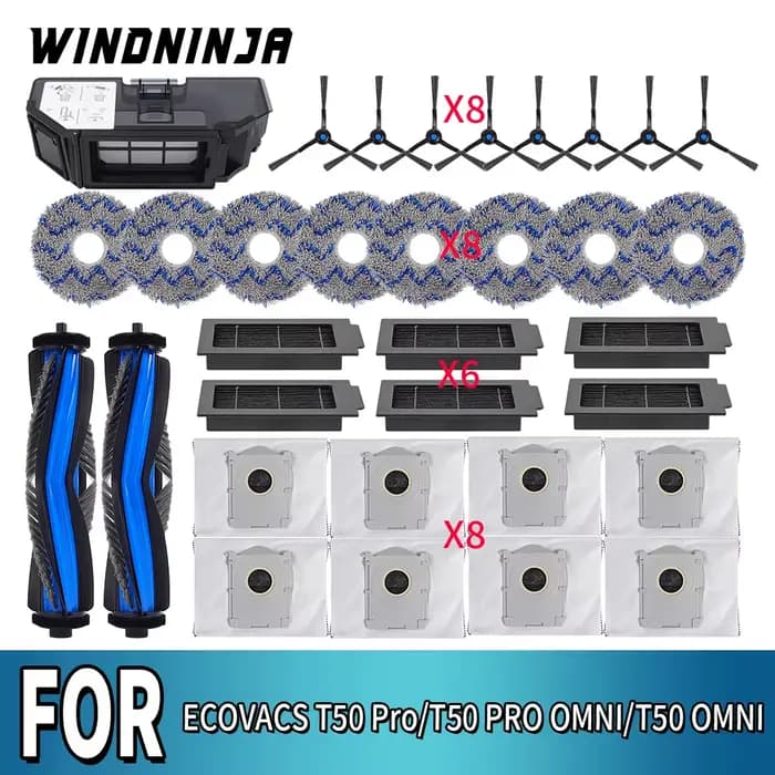 Pièces détachées pour robot aspirateur ECOVACS T50 PRO OMNI /T50