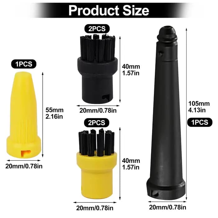 6 pièces pour accessoires de nettoyeur vapeur Kärcher